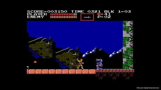 《悪魔城伝説(Castlevania Ⅲ: Dracula's Curse)》遊戲畫面